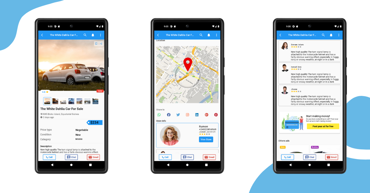RC-Classified & Listing Flutter App UI Template by 5leaf | CodeCanyon