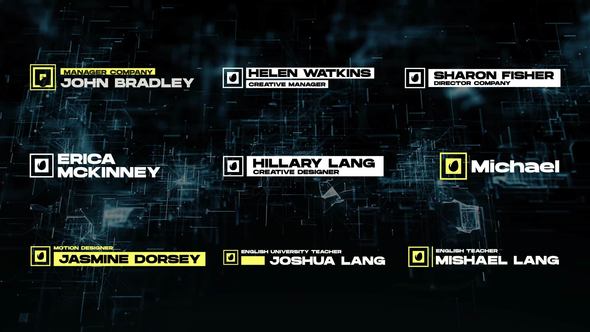 Modern Lower Thirds | After Effects Titles template preview