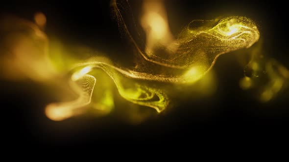 Gold Slow Motion Background Fhd