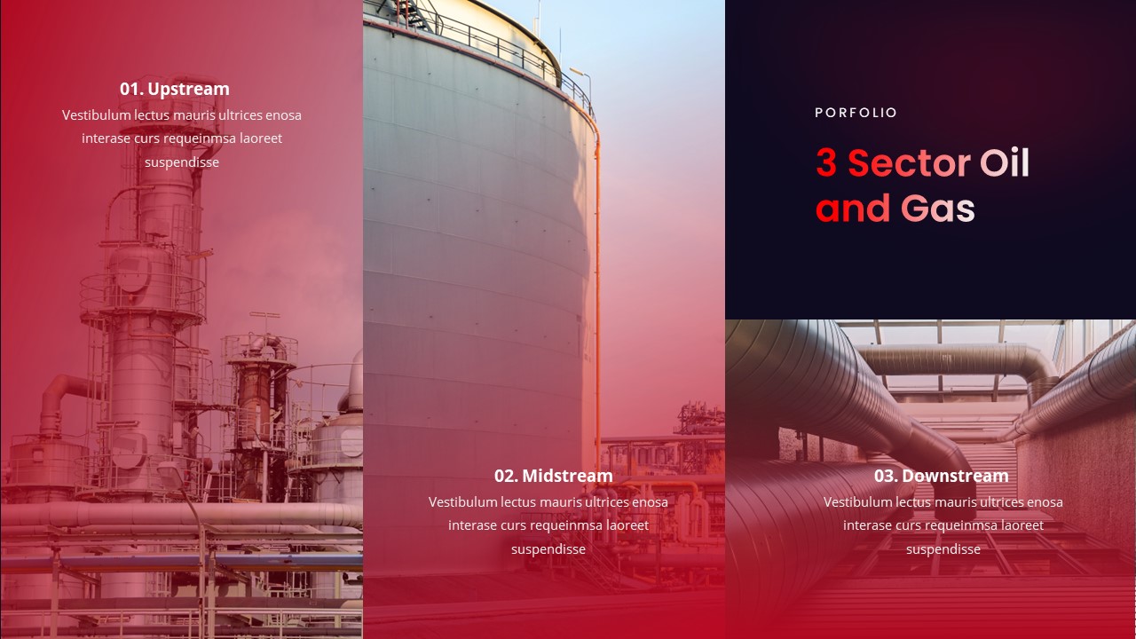 PetroOil and Gas Industry PowerPoint Template, Presentation Templates