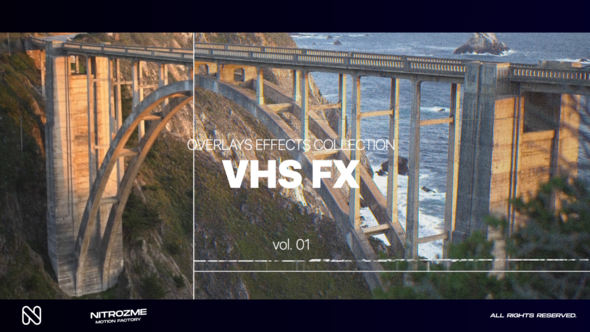 VHS Effects Overlays Collection Vol. 01 Elements template preview