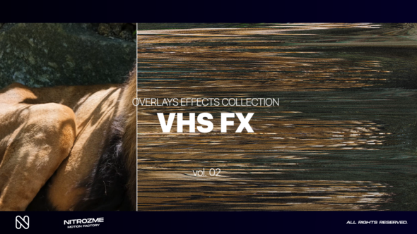 VHS Effects Overlays Collection Vol. 02 Elements template preview
