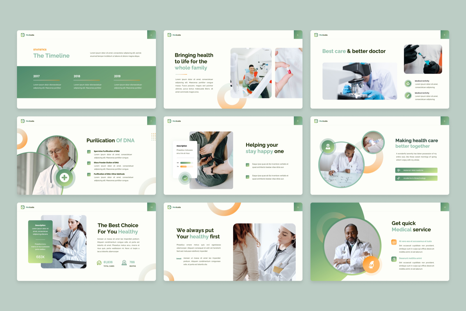 Mediciata - Medical & Clinic Powerpoint Template, Presentation Templates