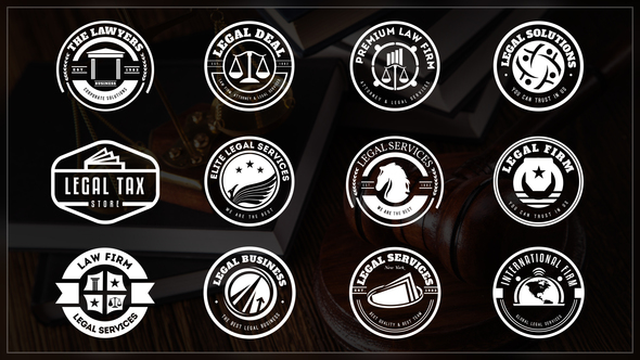 Corporate Law Firm Titles Titles template preview