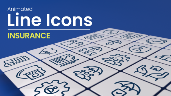 50 Animated Insurance Line Icons