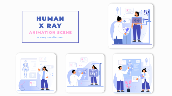 Human X Ray Animation Scene After Effects Template