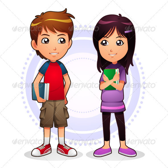Boy & Girl - People Characters