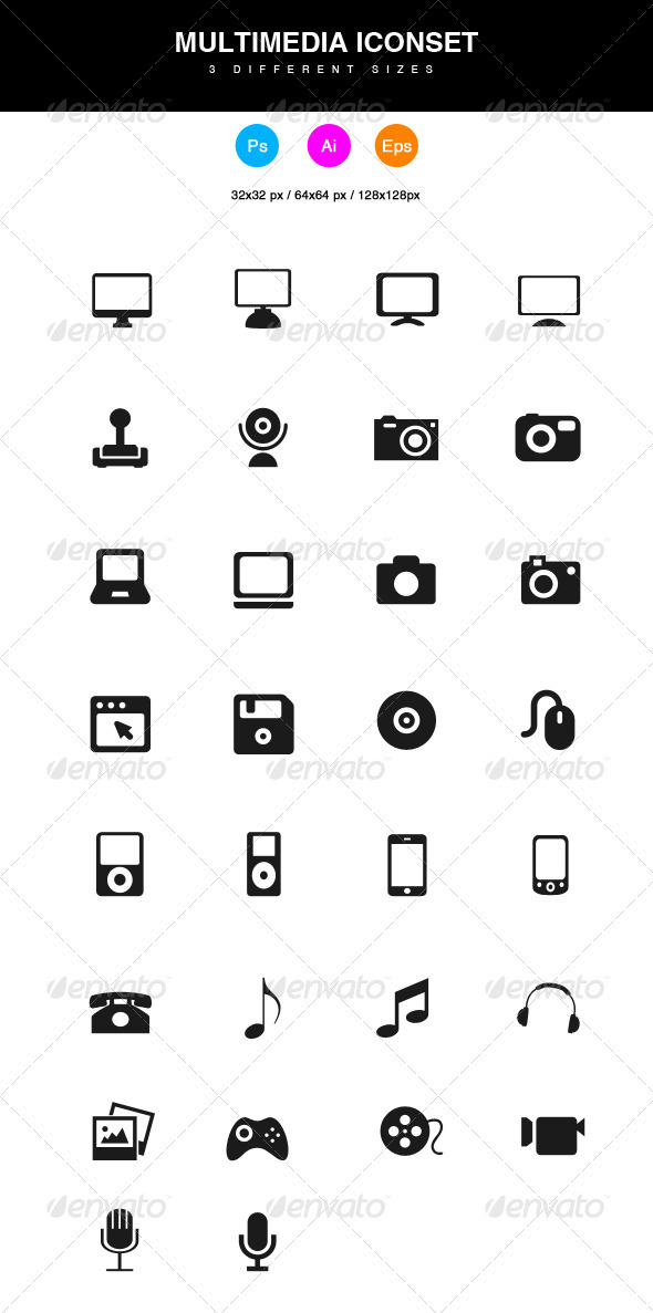 Multimedia Icons - Media Icons