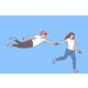 Woman Says Follow Me and Holds Hand of Flying Man by Drawlab19 ...