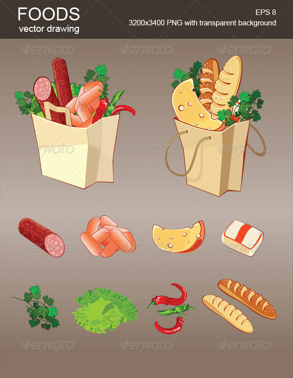 Vector Foods - Food Objects