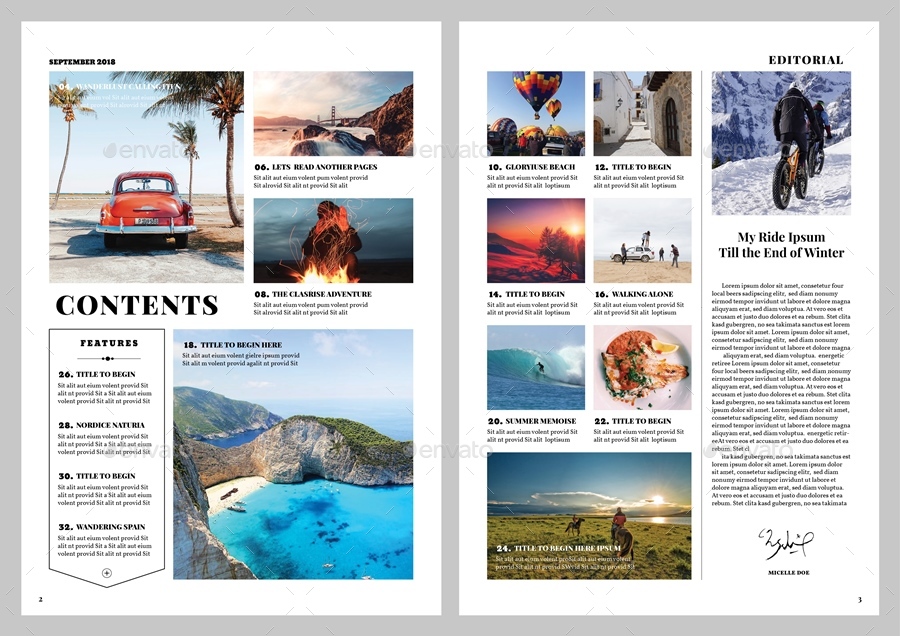 Traveling Magazine Vol. 03, Print Templates | GraphicRiver