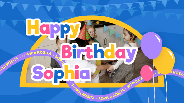 Happy Birthday Video Display After Effect Template Product Promo template preview