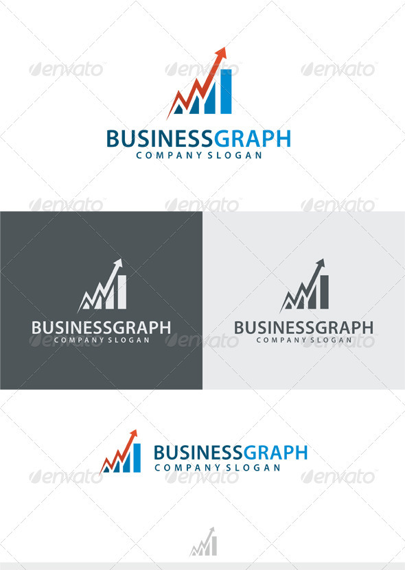 Business Graph Logo - Vector Abstract