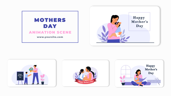 Happy Mothers Day Animation Scene