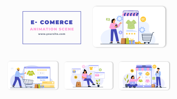 E- Commerce Animation Scene