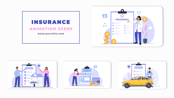 Insurance Policy Animation Scene