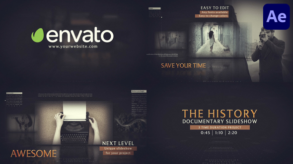 The History Documentary Slideshow for After Effects