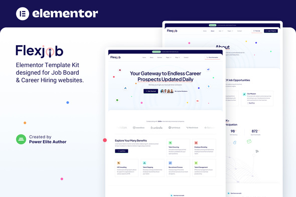 Flexjob – Job Board & Vacancies Elementor Template Kit