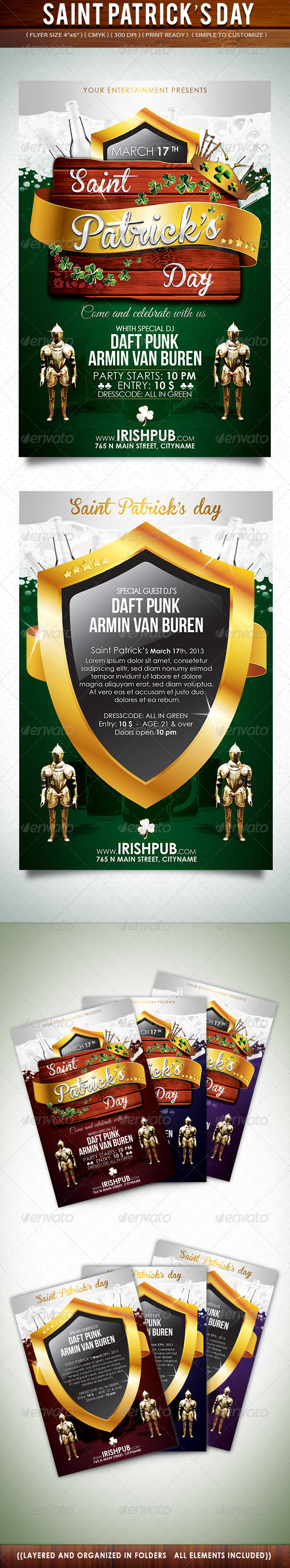 Saint Patrick's Day Flyer - Holidays Events