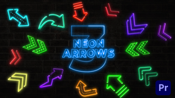 Animated Elements | Neon Arrows Part 3