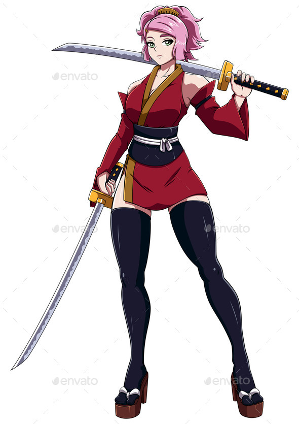 Juliste, taulu Ninja Samurai Anime Japanese | Fanituotteet & Lahjoja |  Europosters