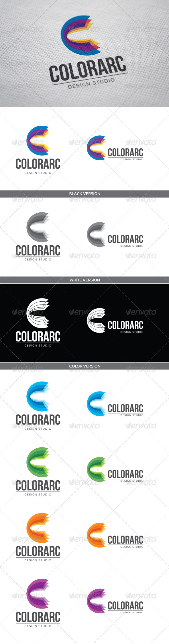 ColorArc Logo - Letters Logo Templates