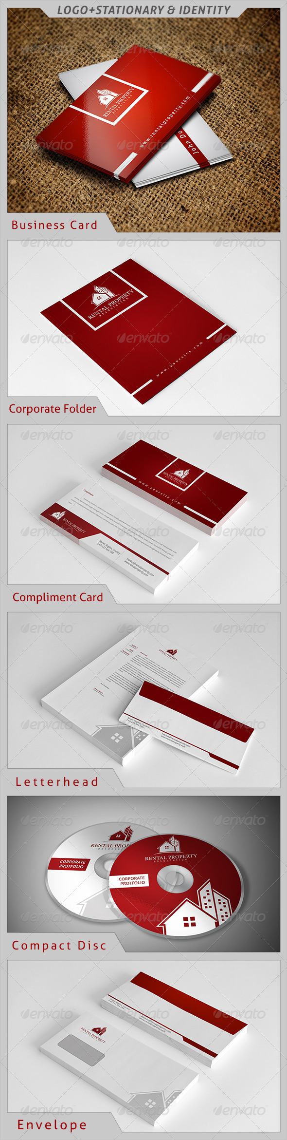 Rental Property Corporate Identity - Stationery Print Templates