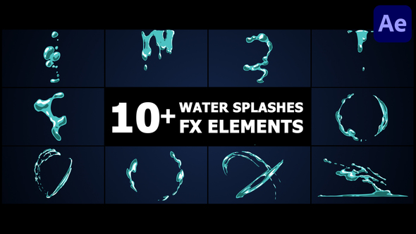 Water Splashes | After Effects