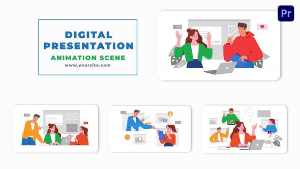 Premiere Pro  Digital Presentation Animation Scene
