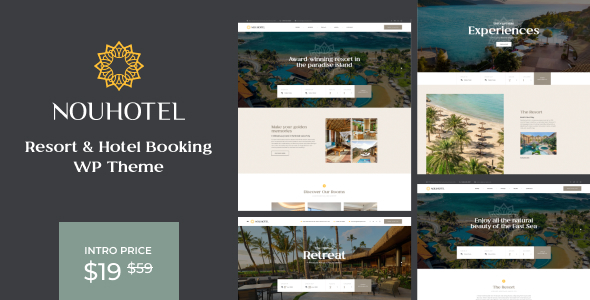 NouHotel – Resort & Hotel Booking WordPress Theme