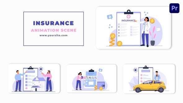 Premiere Pro Insurance Policy Animation Scene