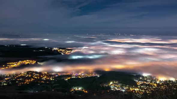 Fog Over Big City at Night alt