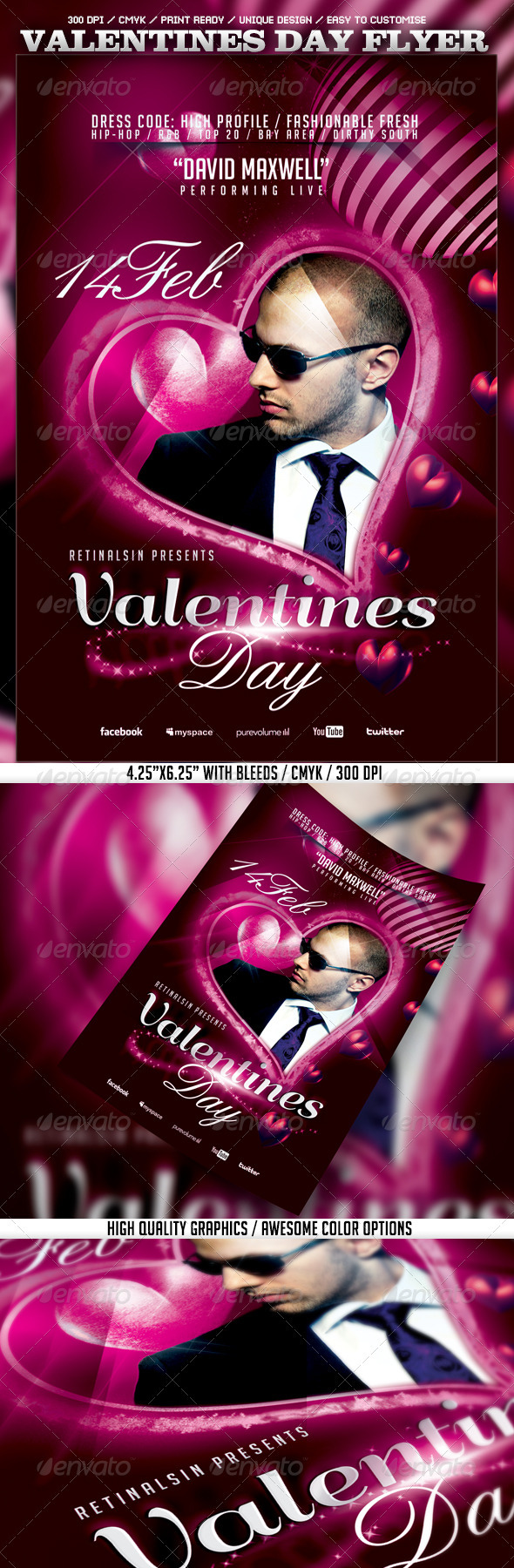 Valentines Day Flyer Template