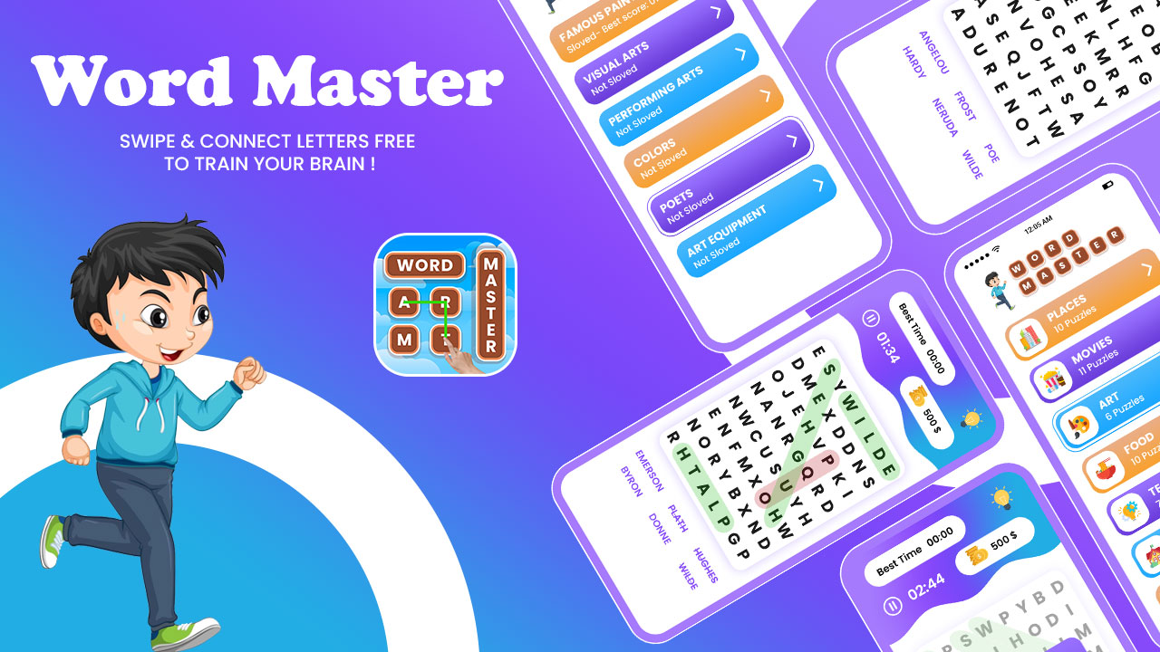 Word Search - Master Brain - Word Puzzle - Word Search Explorer - Word  Connect - Word Finder App by Elveeinfotech