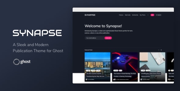 Synapse - Magazine and Blog Ghost Theme