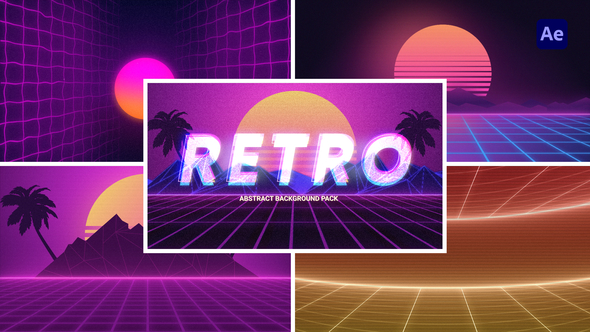 Retro Abstract Background Loop