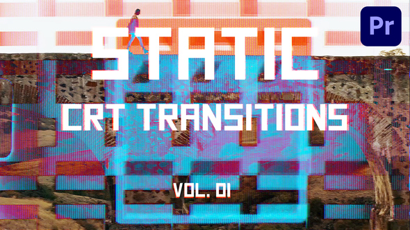CRT Static Transitions for Premiere Pro Vol. 01
