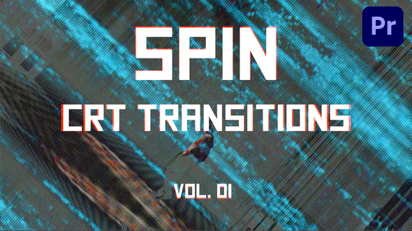 CRT Spin Transitions for Premiere Pro Vol. 01