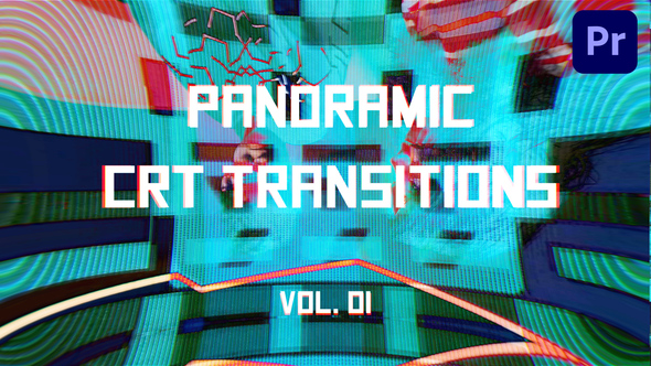 CRT Panoramic Transitions for Premiere Pro Vol. 01