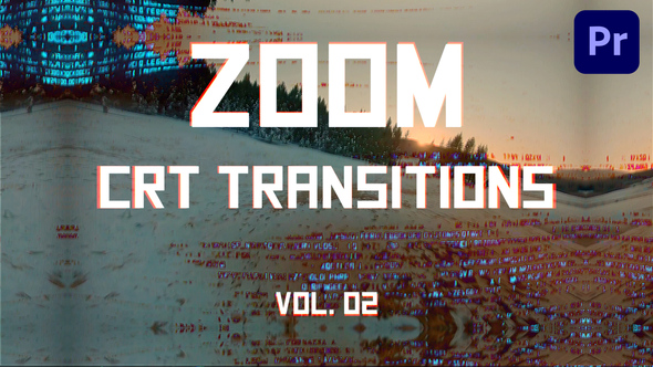 CRT Zoom Transitions for Premiere Pro Vol. 02