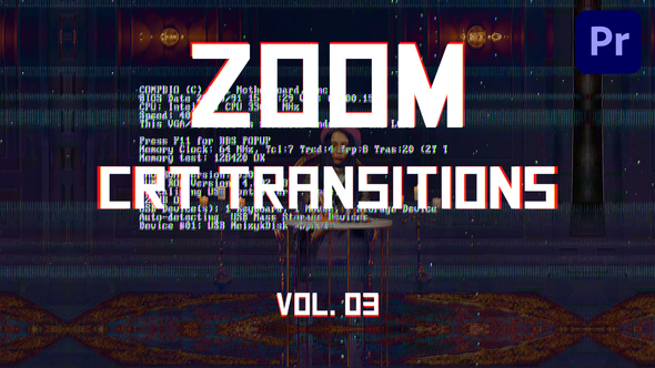 CRT Zoom Transitions for Premiere Pro Vol. 03