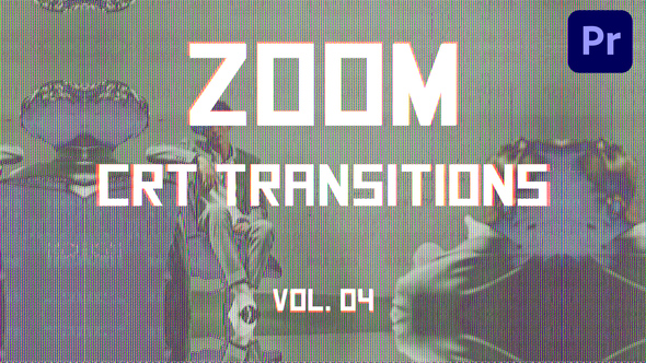CRT Zoom Transitions for Premiere Pro Vol. 04