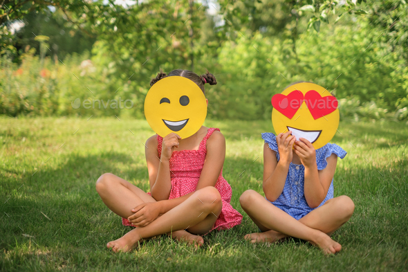Faceless people hide faces and emotions and feelings behind emojis.