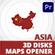 Disks Maps Opener - Asia for Premiere Pro - VideoHive Item for Sale