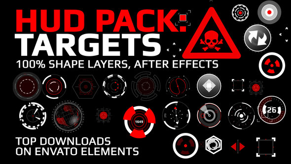 Hud Pack - Targets Infographics template preview