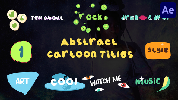 Abstract Cartoon Titles for After Effects