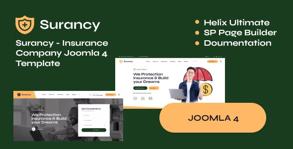 Surancy - Joomla 5 Insurance Company Template