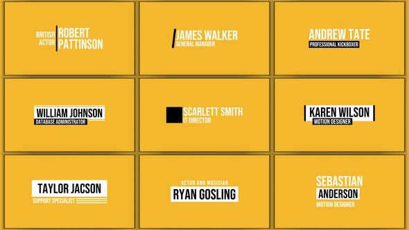 Lower Thirds 3.0 | After Effects Titles template preview