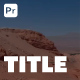Title Animations for Premiere Pro - VideoHive Item for Sale