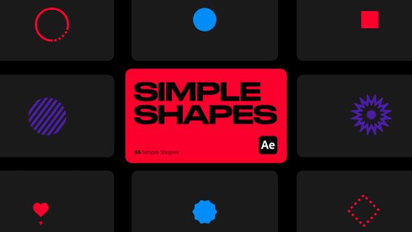 Simple Shapes for After Effects Elements template preview